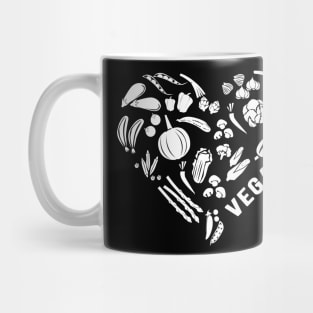 Vegan Vegan Fruit Vegetable Heart Gift Mug